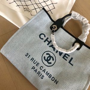 NWT Deauville Gray and Black Tote
